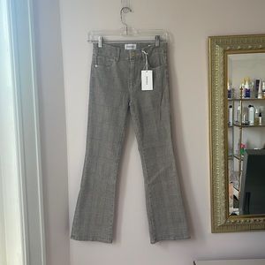 Frame New With Tags Plaid Le Crop Mini Boot 24